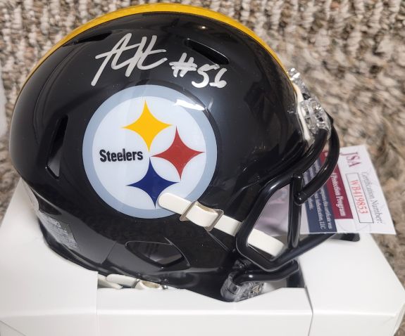 Autographed ALEX HIGHSMITH Pittsburgh Steelers Mini Helmet JSA