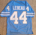 Autographed DICK LEBEAU "HOF 2010" Detroit Custom Jersey - with JSA Witness Hologram