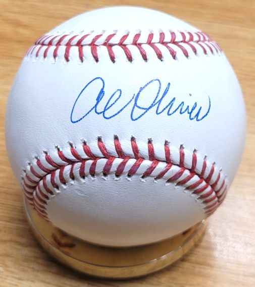 Autographed AL OLIVER Official Major League Baseball