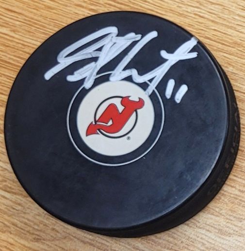Autographed STEPHEN GIONTA New Jersey Devils Hockey Puck