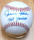 Jimmie Hall "1969 Yankee" Autographed Official Major League Baseball