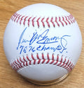Autographed WILL MCENANEY "75, 76 WS Champs" Rawlings Official Major League Baseball