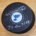 Autographed GARRY UNGER "7x All Star" St. Louis Blues Hockey Puck