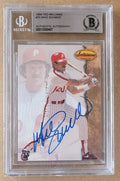 Autographed 1994 Ted Williams Card Company MIKE SCHMIDT Philadelphia Phillies card #75 BAS Beckett Slabbed