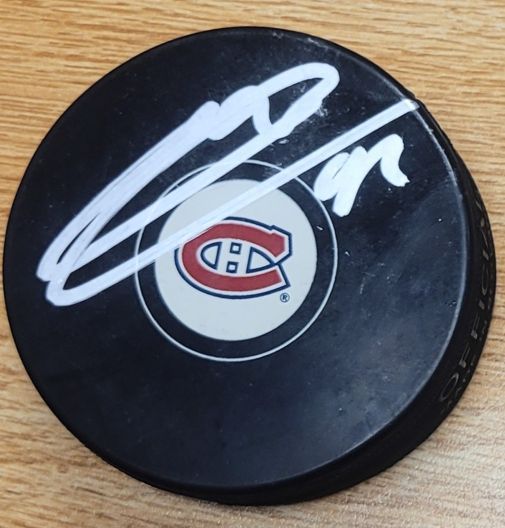 Autographed JONATHAN DROUIN Montreal Canadiens Hockey Puck