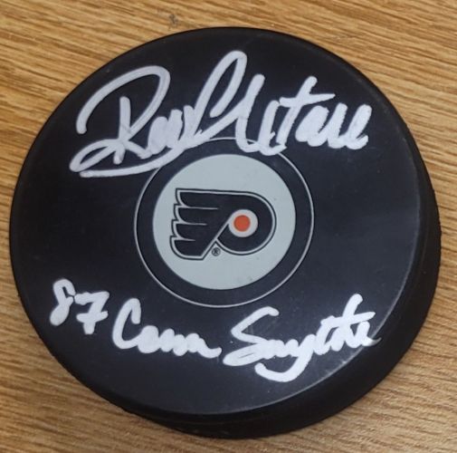 Autographed RON HEXTALL "87 Conn Smythe" Philadelphia Flyers Hockey Puck
