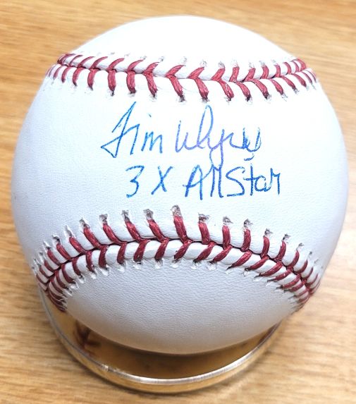 Autographed Jim Wynn "3 X All Star"  Rawlings Official Major League Baseball w/ COA