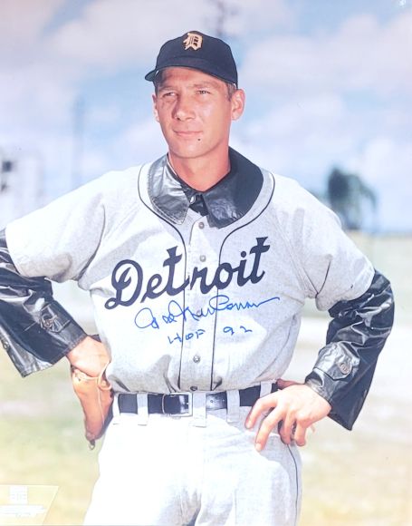 Autographed HAL NEWHOUSER "HOF 92" 11X14 Detroit Tigers photo