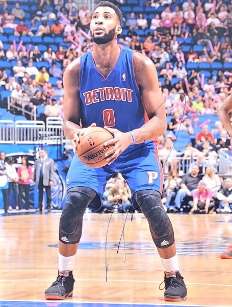 Autographed ANDRE DRUMMOND 11X14 Detroit Pistons Photo