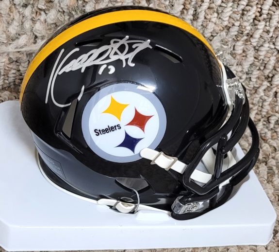 Autographed KORDELL STEWART  Pittsburgh Steelers Mini Helmet