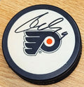 Autographed DERICK BRASSARD Philadelphia Flyers Hockey Puck