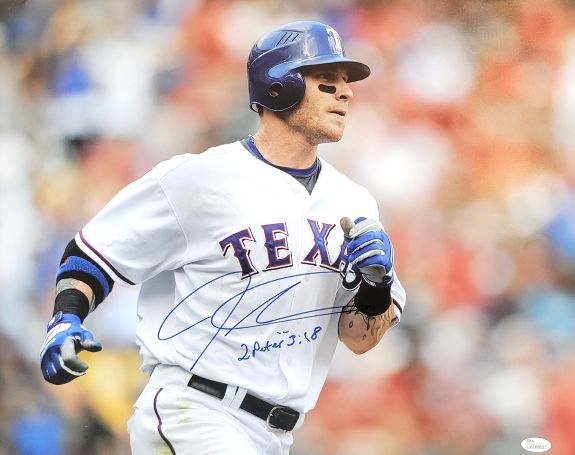 Autographed JOSH HAMILTON Texas Rangers 16x20 photo JSA