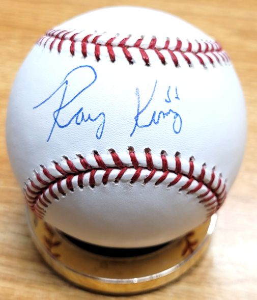 Autographed RAY KING Official Major League Baseball