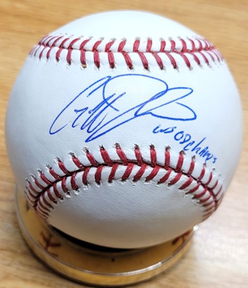 Autographed GEOFF JENKINS "WS 08 Champs" Official Rawlings Major League Baseball