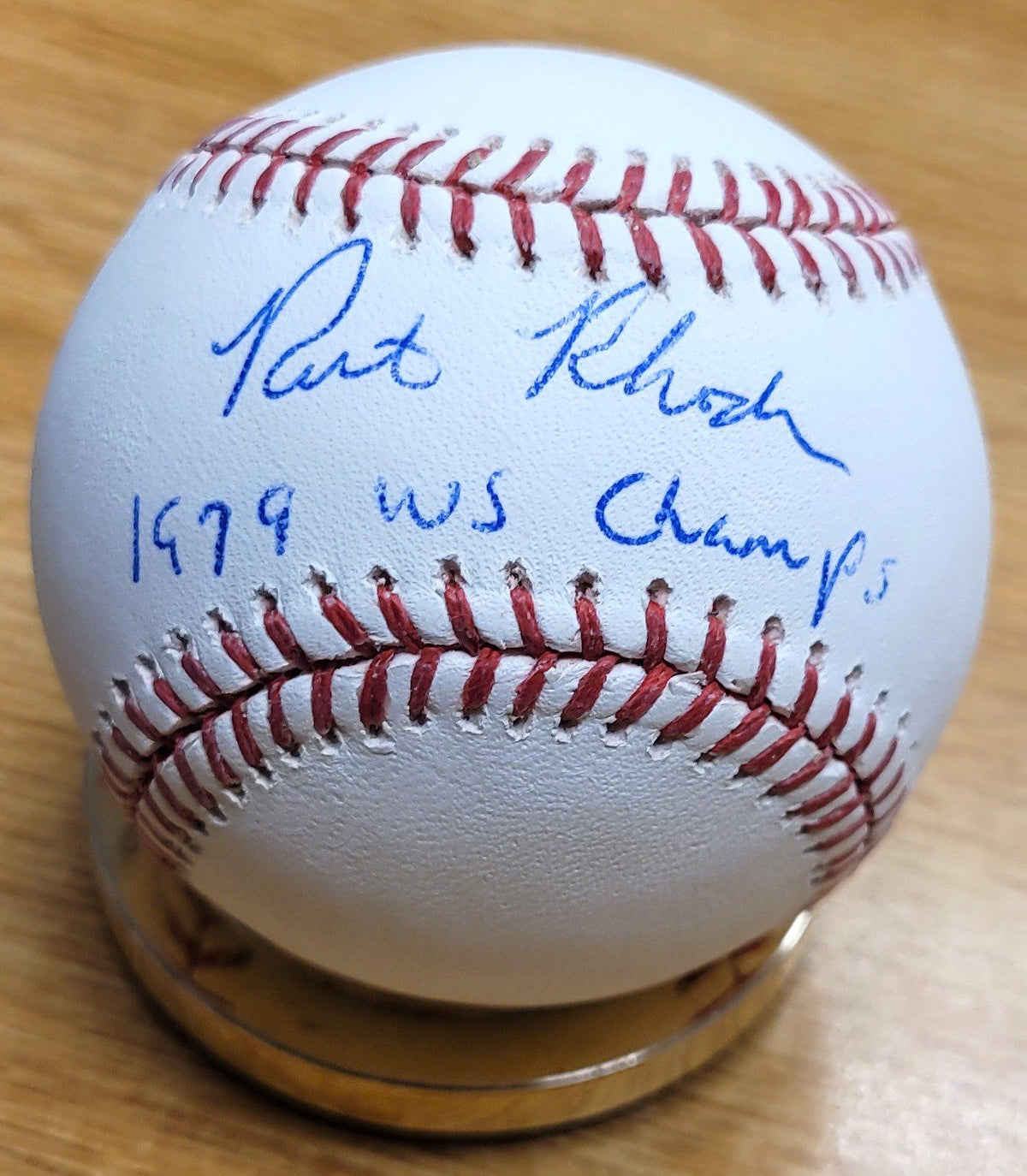 Autographed RICK RHODEN "1979 WS Champs" Official Major League Baseball