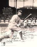 Ty Cobb 16x20 Photo Signed by 20 Batting Leaders including Puckett and Carew