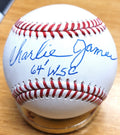 Autographed CHARLIE JAMES "64 WSC" Official Major League Baseball