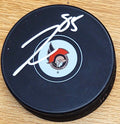 Autographed JAKE SANDERSON Ottawa Senators Hockey Puck