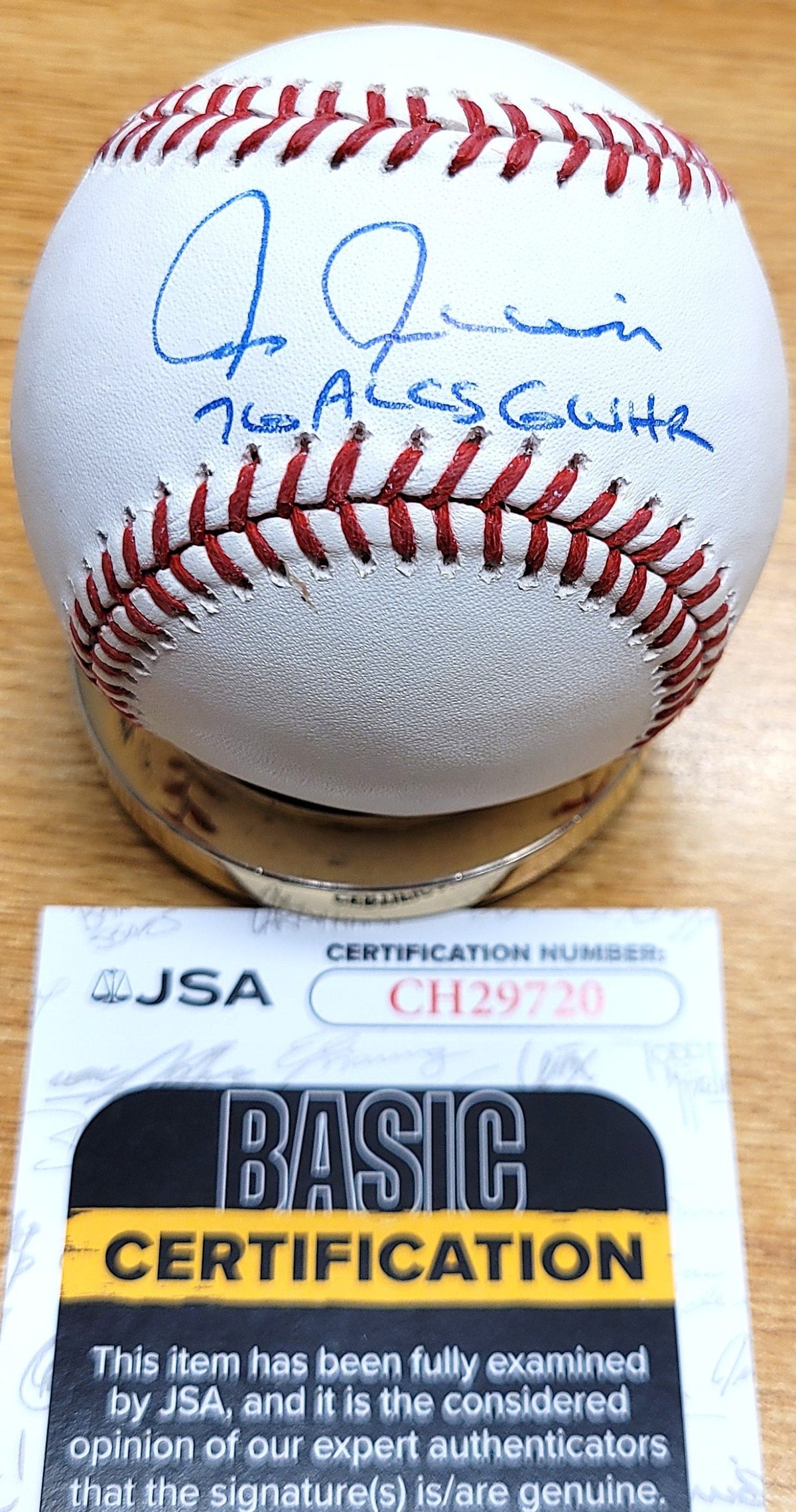 Autographed Chris Chambliss "76 ALCS GW HR" Official Major League Baseball JSA