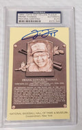 Autographed Frank Thomas Hall of Fame Gold Plaque PSA Slabbed