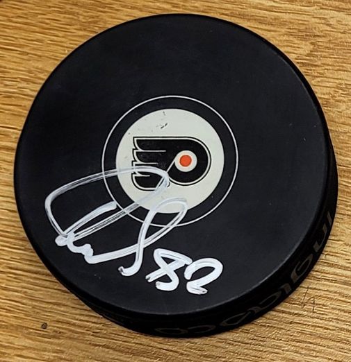 Autographed IVAN FEDOTOV Philadelphia Flyers Hockey Puck