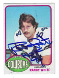 Autographed RANDY WHITE Dallas Cowboys 1976 Topps Rookie Card #424