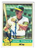 Autographed GENE TENACE Oakland A's 1976 Topps Card