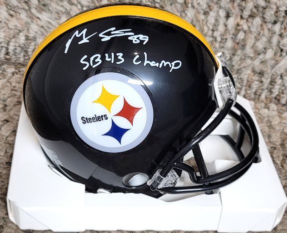 Autographed MATT SPAETH "SB 43 Champ" Pittsburgh Steelers Mini Helmet