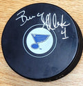 AUTOGRAPHED BRUCE AFFLECK St. Louis Blues Hockey Puck