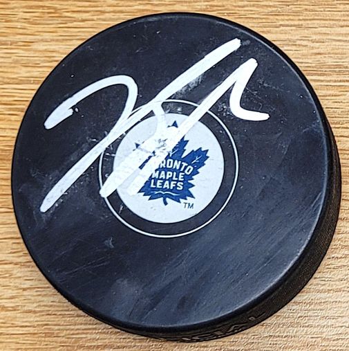 Autographed JASON SPEZZA Toronto Maple Leafs Hockey Puck