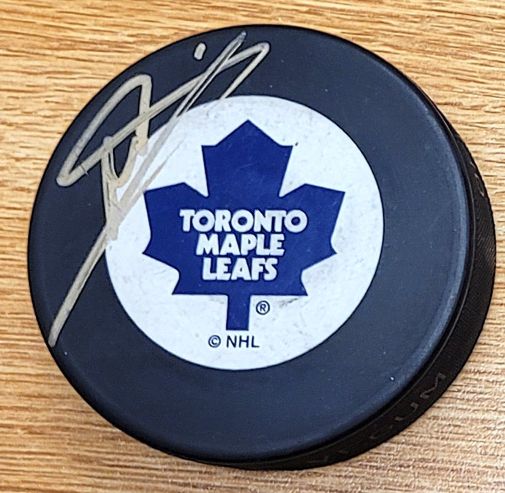 Autographed MATS SUNDIN Toronto Maple Leafs Hockey Puck