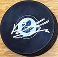 Autographed BOBBY MCMANN Toronto Maple Leafs Hockey Puck