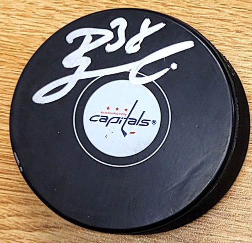 Autographed RASMUS SANDIN Washington Capitals Hockey Puck
