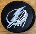 Autographed JACK FINLEY Tampa Bay Lightning Hockey Puck