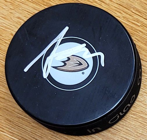 Autographed ALEX KILLORN Anaheim Ducks Hockey Puck