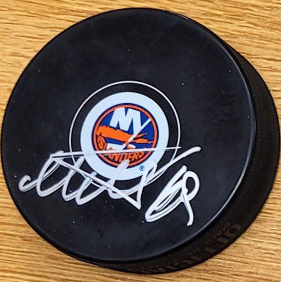 Autographed MAX SHABANOV New York Islanders Hockey Puck
