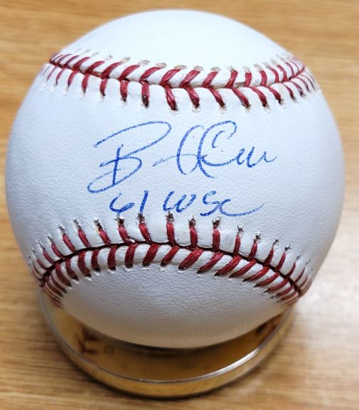 Bob Cerv "61 WSC" Autographed Official Major League Baseball