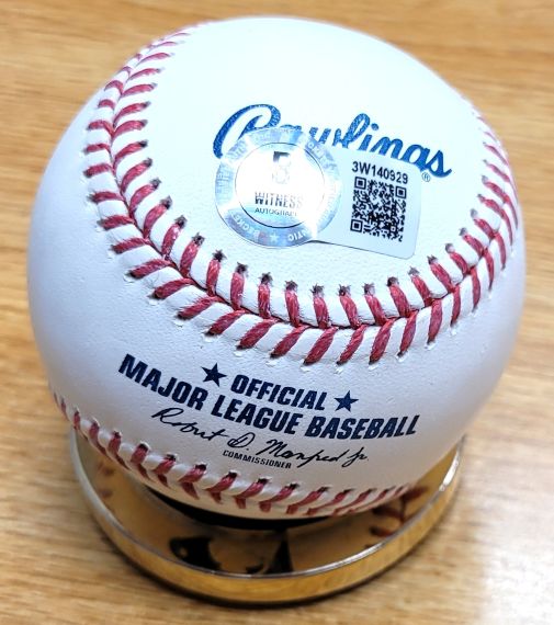 Autographed JOSE CANSECO "the Chemist" Rawlings Official Major League Baseball Beckett Witness