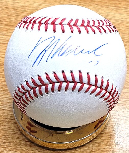 Autographed LUKE KEASCHALL Official Major League Baseball