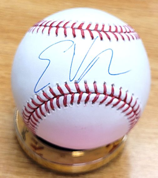 Autographed ESMERLYN VALDEZ Official Major League Baseball