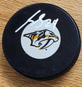 Autographed SPENCER STASTNEY Nashville Predators Hockey Puck
