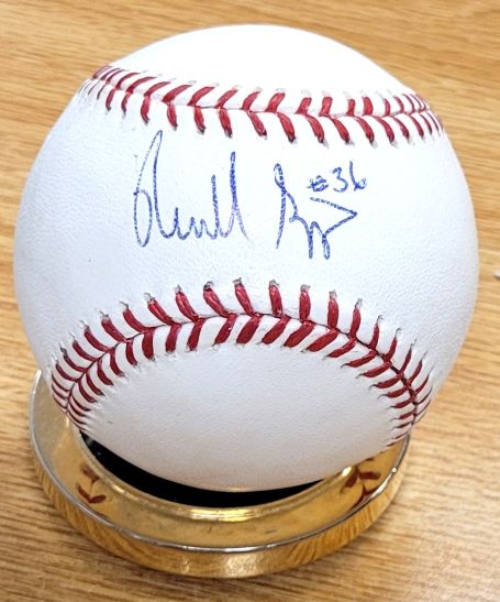 Autographed RUSS SPRINGER Official Rawlings Major League Baseball
