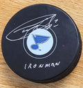 Autographed GARRY UNGER "Ironman" St. Louis Blues Hockey Puck