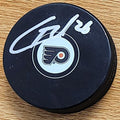 Autographed CHRISTIAN FOLIN Philadelphia Flyers Hockey Puck