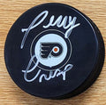 Autographed TERRY CRISP Philadelphia Flyers Hockey Puck