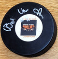 Autographed ED VAN IMPE Philadelphia Flyers Hockey Puck