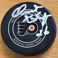 Autographed  OREST KINDRACHUK Philadelphia Flyers Game Hockey Puck