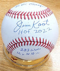 Autographed JIM KAAT 4 Inscriptions Official Major League Baseball