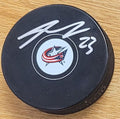 Autographed SEAN MONAHAN Columbus Blue Jackets Hockey Puck