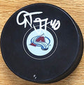 Autographed ALEX TANGUAY Colorado Avalanche Hockey Puck